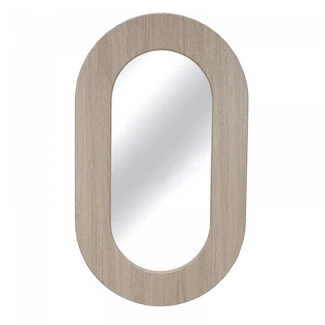 WOODEN AND METAL DECO MIRROR 50X2.2X85CM.