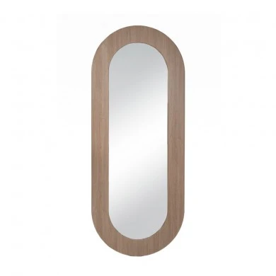 WOODEN AND METAL DECO MIRROR 65X2.2X160CM.