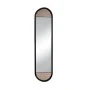 WOOD AND METAL WALL MIRROR 30.5X4X120CM.