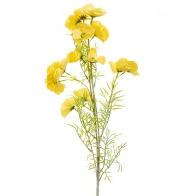 ARTIFICIAL YELLOW ANEMONE STEM 78CM