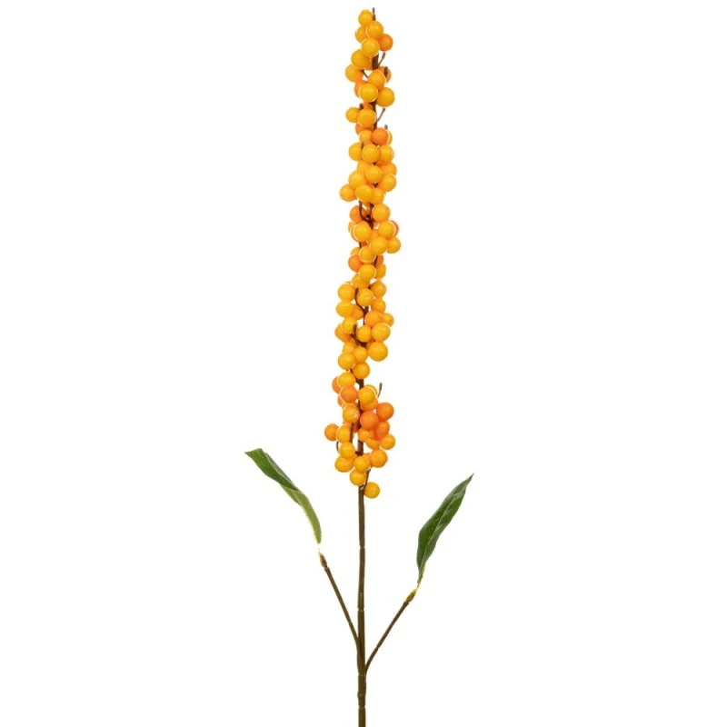 ARTIFICIAL YELLOW BERRIES STEM 98CM