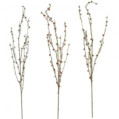 ARTIFICIAL FLOWER WITH PEARLS X6 117CM