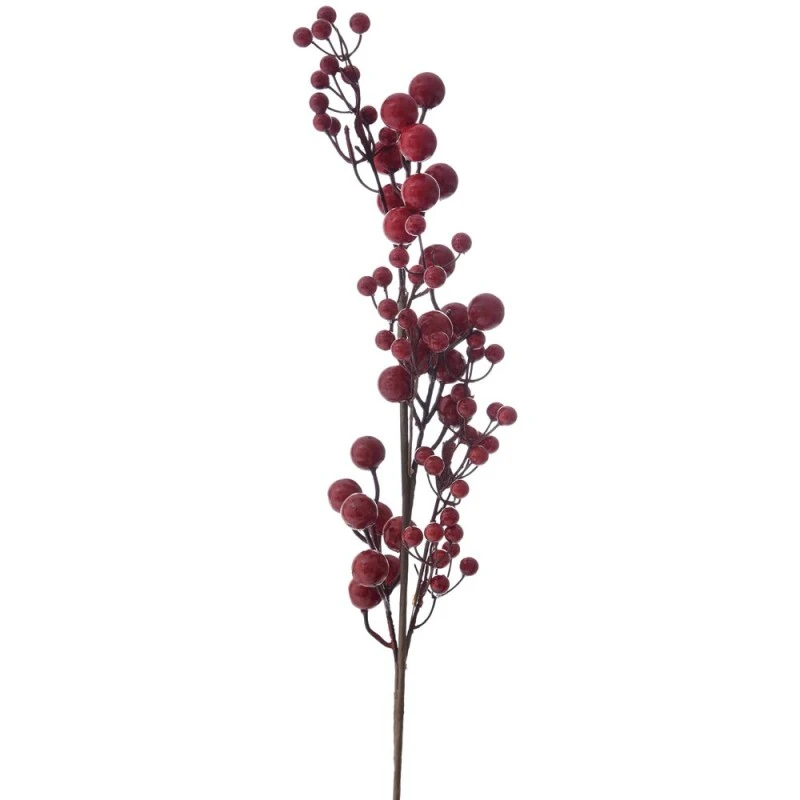 XMAS RED BERRIES STEM 77CM