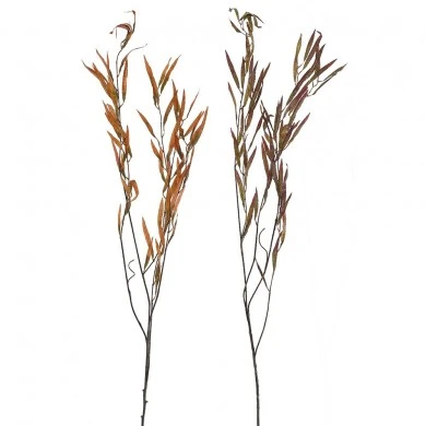 ARTIFICIAL LEAFS WITH GLITTER 142CM IN 2 COLOURS