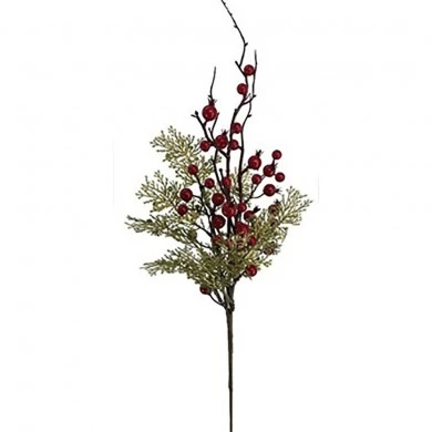 BRANCH WITH SMALL RED POMEGRANATES AND BERRIES 65CM