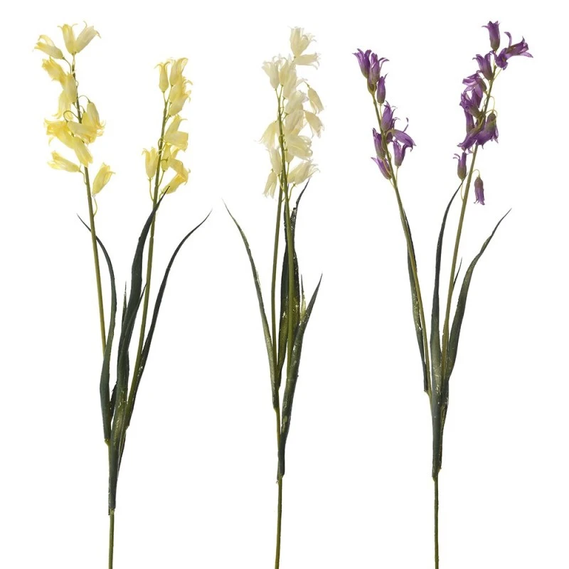 ARTIFICIAL YACINTH FLOWER Χ2 60CM IN 2 COLOURS