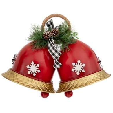 RED METAL BELLS 50X27X38CM