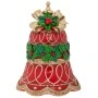 RED RESIN OVERSIZED BELL DΙCOR 32X31.5X41CM