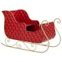 RED METAL CHRISTMAS SLEIGHT 64Χ30Χ42CM