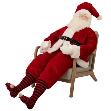 XMAS RED SLEEPING SANTA 70X45X180CM