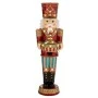 RED COLOR RESIN NUTCRACKER WITH LED LIGHT AND MOVEMENT 44X55X152CM
