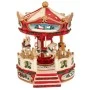 XMAS RESIN WINDING CAROUSEL WITH MUSIC AND MOVEMENT 20,5X18X24CM