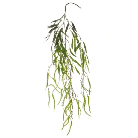 ARTIFICIAL GREEN HANGING BUSH 110CM