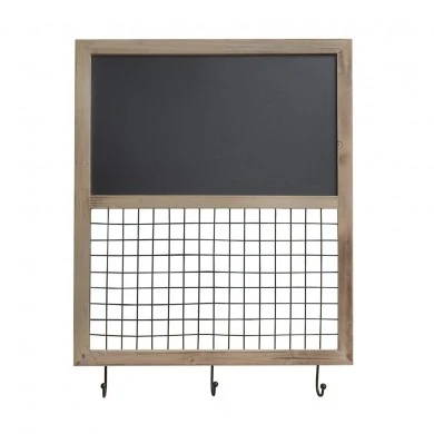 WOOD AND METAL WALL HANGER 55X5X66CM