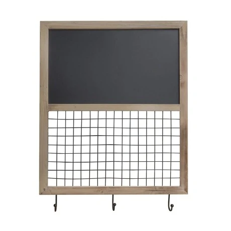 WOOD AND METAL WALL HANGER 55X5X66CM