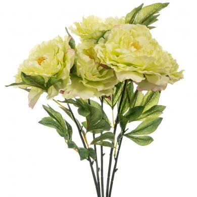 ARTIFICIAL YELLOW CHRYSANTHEMUM BOUQUET 44CM