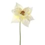 XMAS WHITE POINSETIA PICK D17 33CM