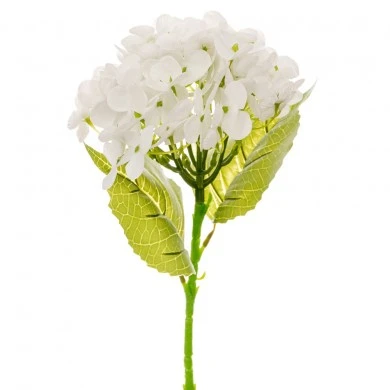 ARTIFICIAL WHITE HYDRANGEA STEM 45CM