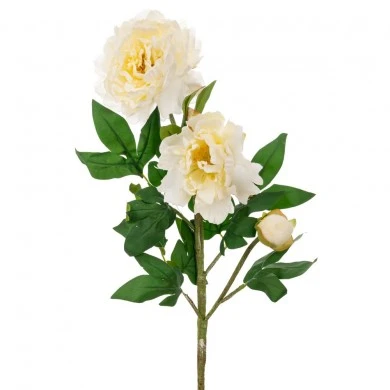 ARTIFICIAL WHITE PEONIA FLOWER 82CM