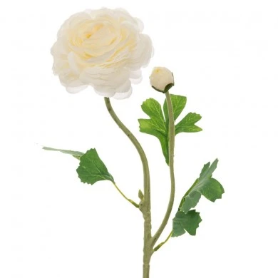 ARTIFICIAL WHITE ROSE STEM 60CM