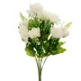 ARTIFICIAL WHITE ROSE BOUQUET 45CM