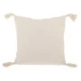 COTTON FABRIC FILLED CUSHION WHITE COLOR 50X50CM
