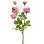 ARTIFICIAL LILAC ROSE STEM X6 66CM