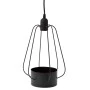 DECO BLACK METAL LAMP WITH POT 29X39CM