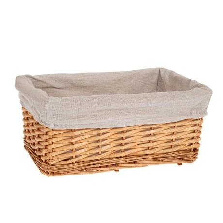 HONEY BASKET WITH FABRIC LINING 30X20X13 CM