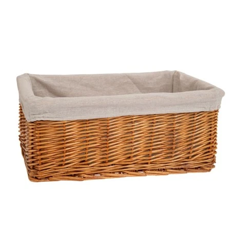 HONEY BASKET WITH FABRIC LINING 45X30X18 CM