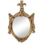 DECO BRONZE RESIN WALL MIRROR OVAL SHAPE 30X3X44CM