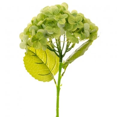 ARTIFICIAL GREEN HYDRANGEA STEM 45CM