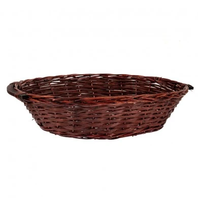 OVAL BROWN BASKET 61X48X16 CM