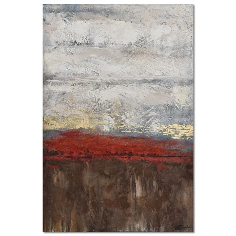 OIL PAINTING ON CANVAS WITH FRAME 102x152 CM ABSTRACT THEME
