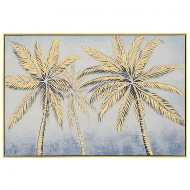 ΠΙΝΑΚΑΣ ΕΛΑΙΟΓΡΑΦΙΑ ΜΕ ΦΟΙΝΙΚΕΣ 122Χ82 ΕΚ ΜΕ ΧΡΥΣΗ ΚΟΡΝΙΖΑ