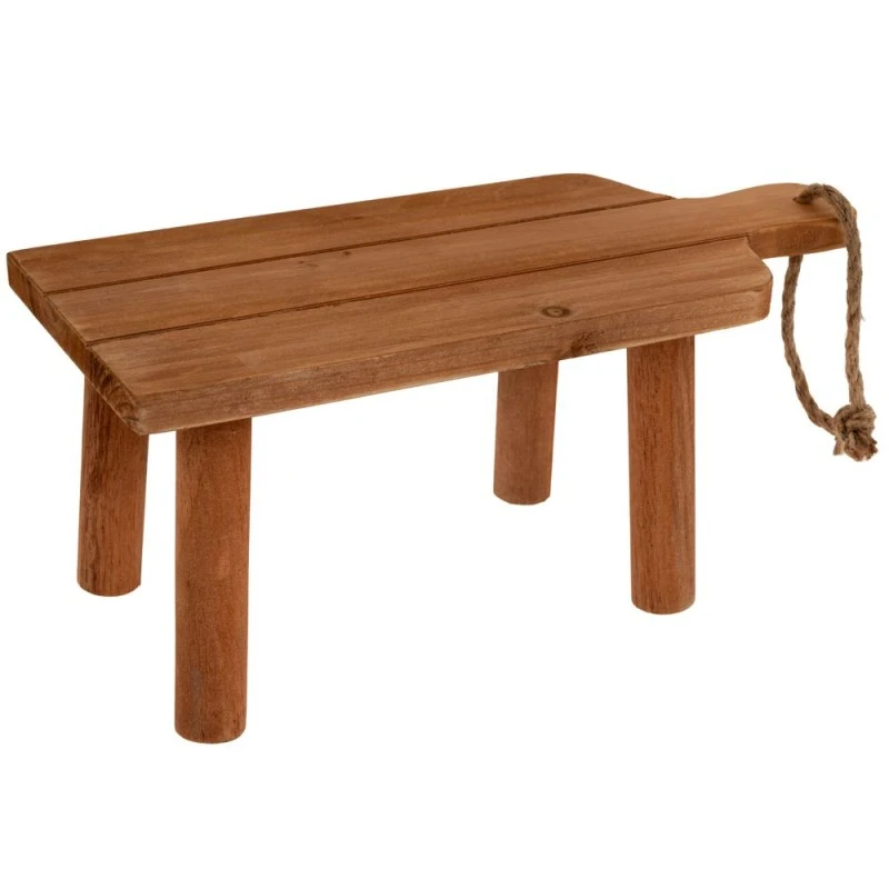 WOODEN SERVING BOARD WITH LEGS 37,5X16,5X15,5CM