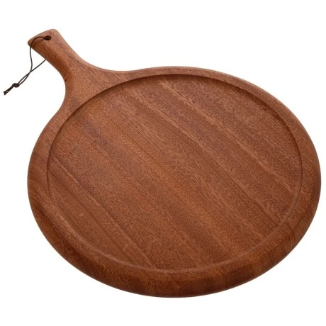 BROWN WOODEN CHOPPING BOARD D30X2CM