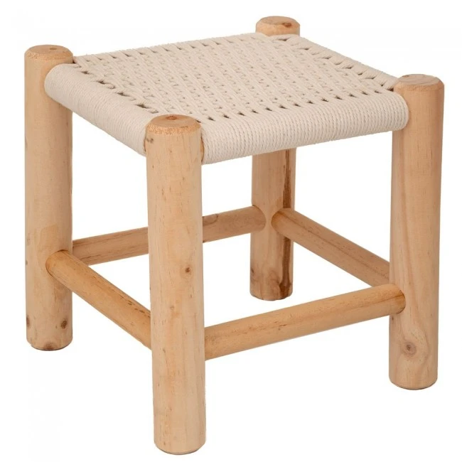 KNITTED STOOL 29X29X29CM