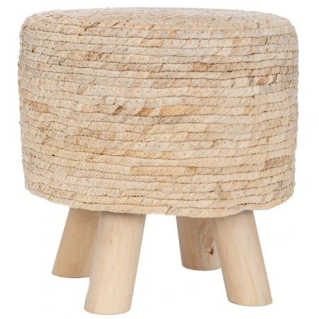 NATURAL SEAGRASS STOLL 29X26CM