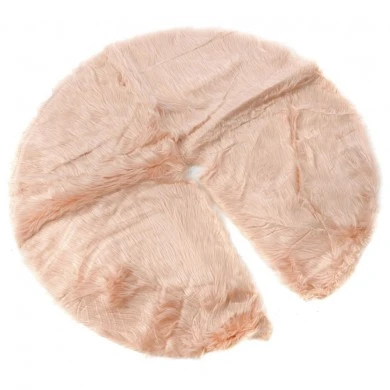 PINK FAUX FUR TREE SKIRT D120CM