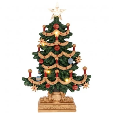 RESIN MULTI XMAS TREE WITH LED 32Χ9.5Χ48.5CM