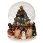 RESIN WINDING WATER GLOBE WITH XMAS TREE AND MUSIC D17X21CM
