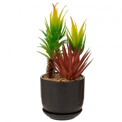 ARTIFICIAL GREEN PLANT IN BLACK POT