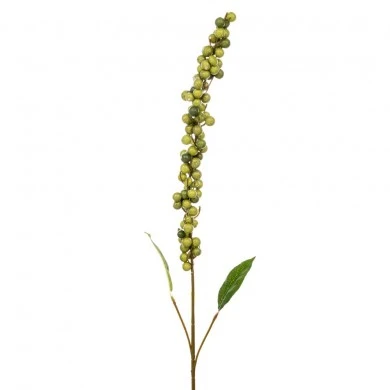 ARTIFICIAL GREEN BERRIES STEM 98CM