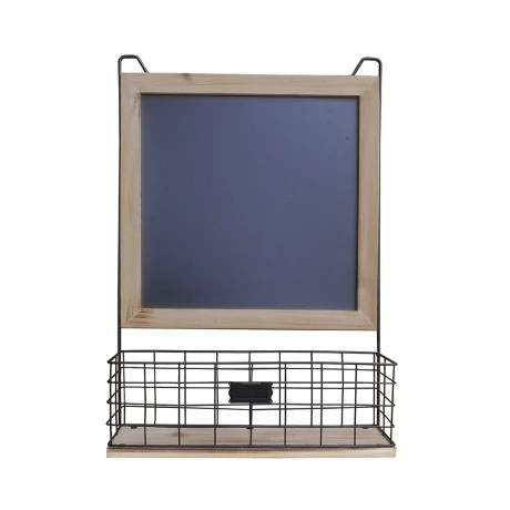 WOOD AND METAL WALL SHELF 40X12X60CM