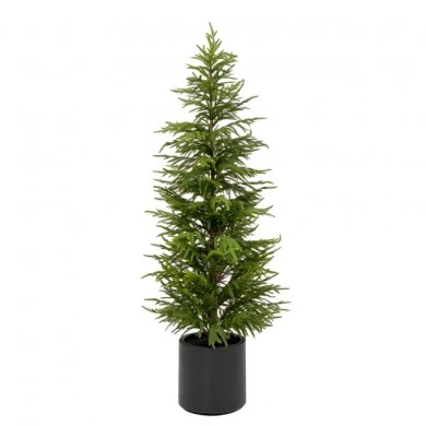 REAL TOUCH CHRISTMAS TREE 150CM IN BLACK POT