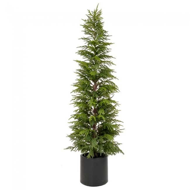 REAL TOUCH CHRISTMAS TREE 210CM IN BLACK POT