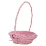 PINK FABRIC BASKET D25X9 35CM