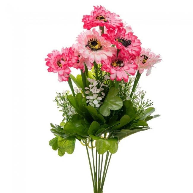 ARTIFICIAL PINK DAISIES BUSH 40CM