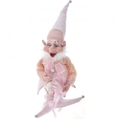 PINK CHRISTMAS ELF 40CM